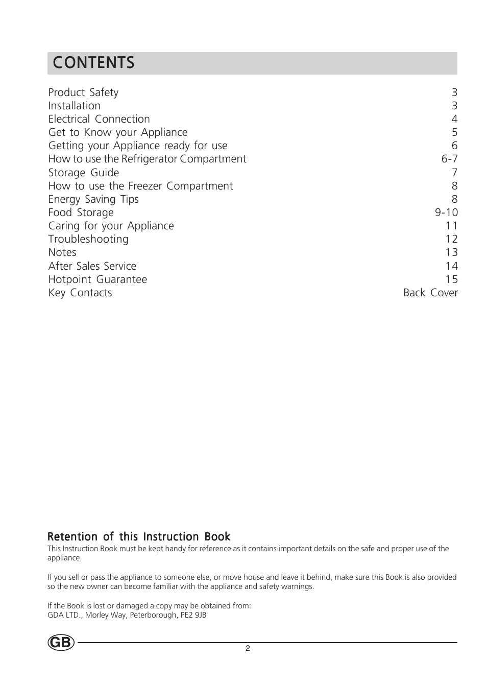 Hotpoint HM450 User Manual | Page 2 / 16