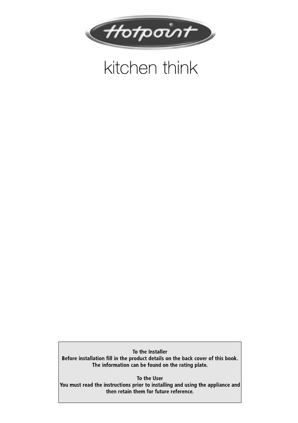 Hotpoint BFT68 User Manual | 20 pages