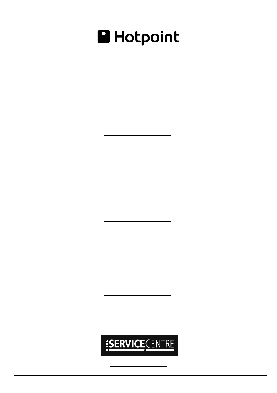 After sales service | Hotpoint 60cm Free Standing Ultima User Manual | Page 22 / 24