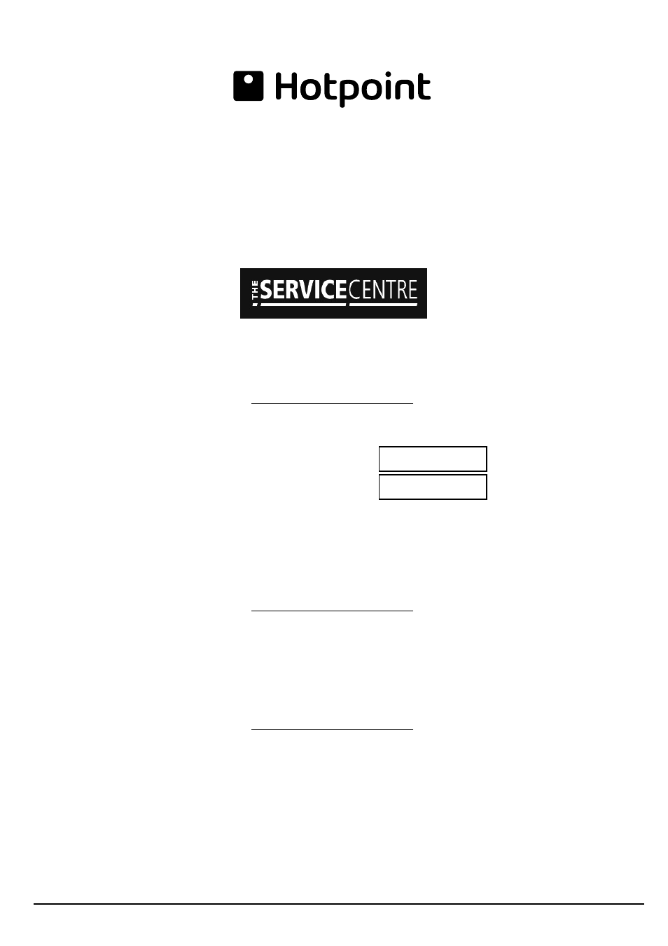 Key contacts, After sales service | Hotpoint 60cm Free Standing Ultima User Manual | Page 24 / 24