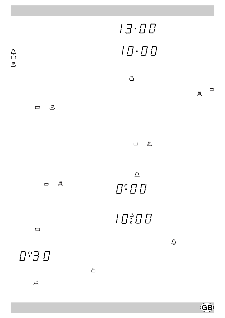 Know your timer | Hotpoint EG600X User Manual | Page 8 / 20