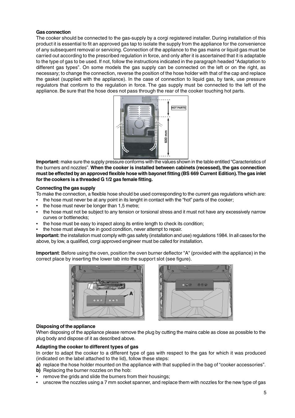 Hotpoint HL500G User Manual | Page 5 / 28