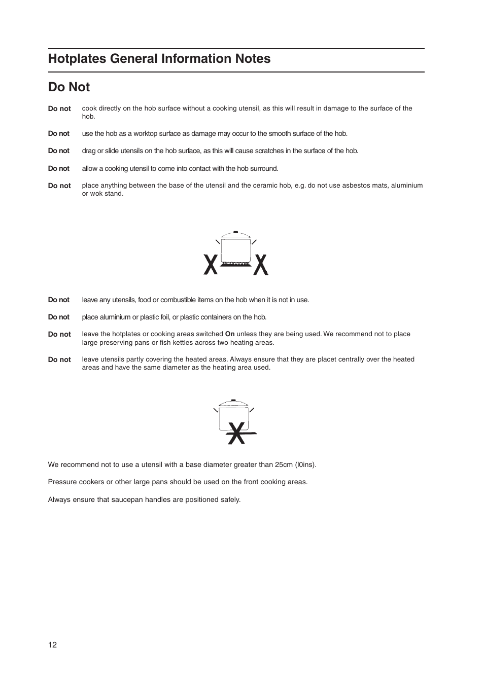 Hotpoint HW170EK User Manual | Page 12 / 28