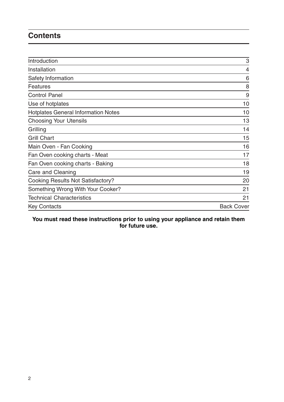 Hotpoint HW170EK User Manual | Page 2 / 28