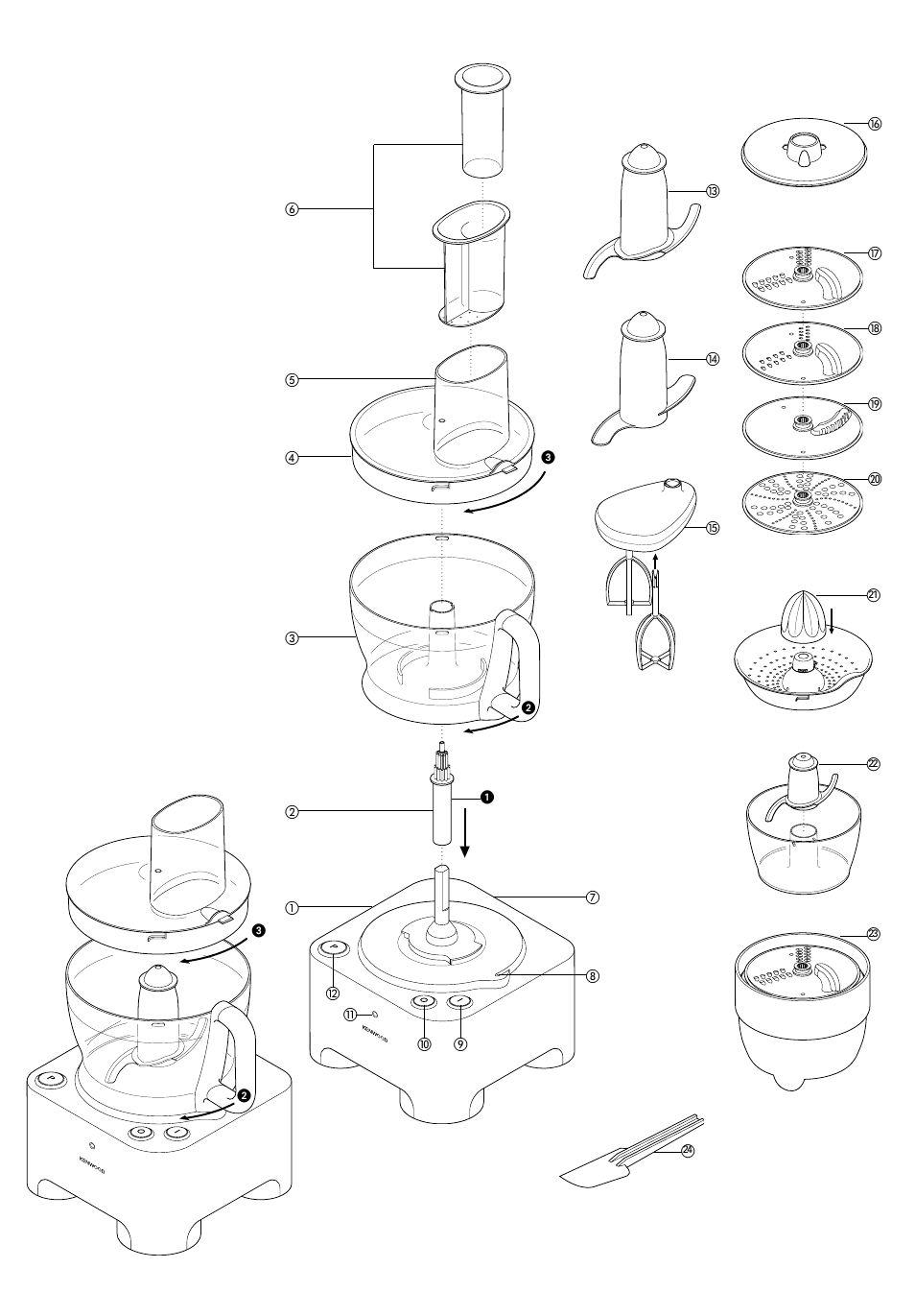 Kenwood FP940 User Manual | Page 3 / 54