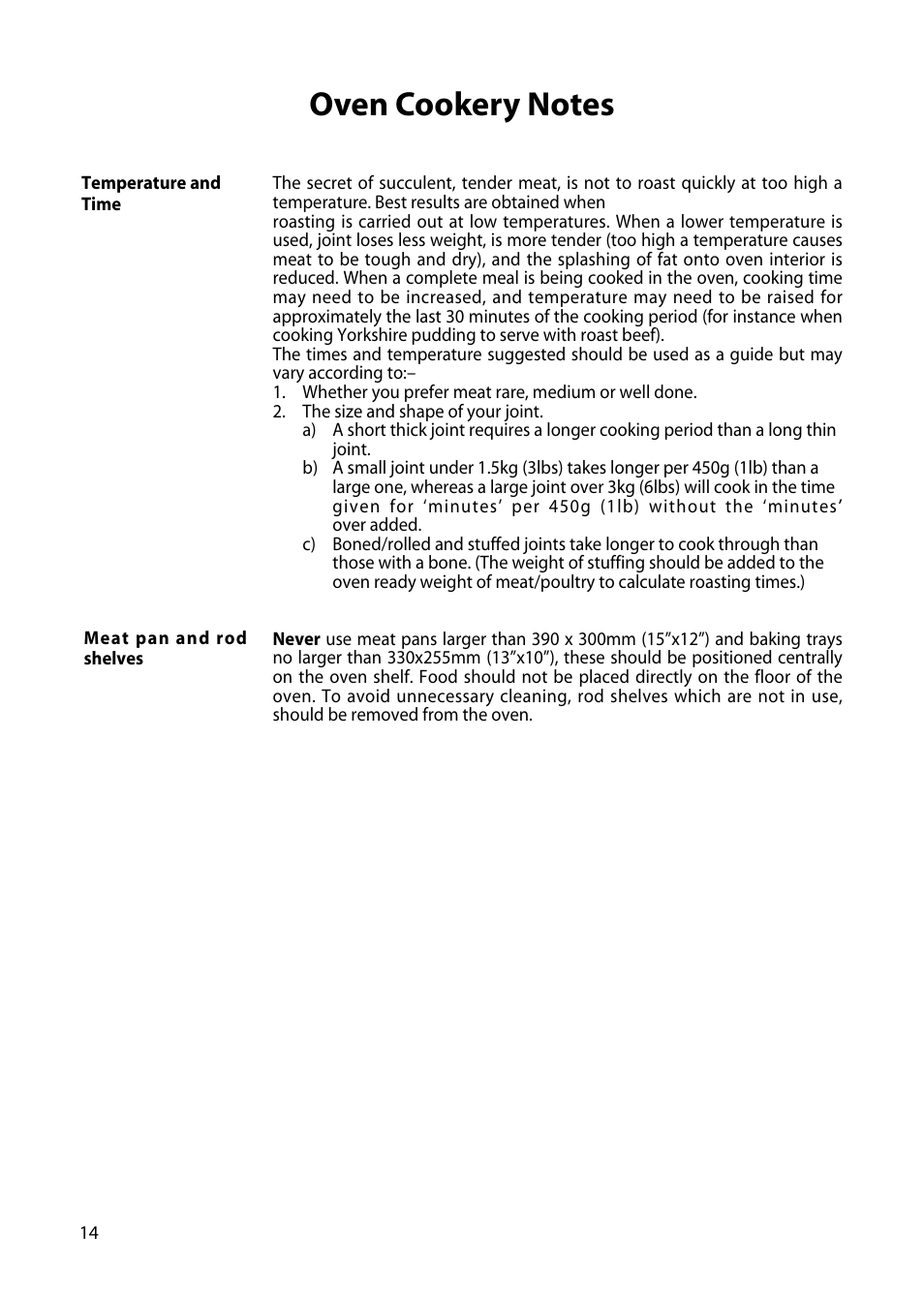Hotpoint H150E User Manual | Page 16 / 24