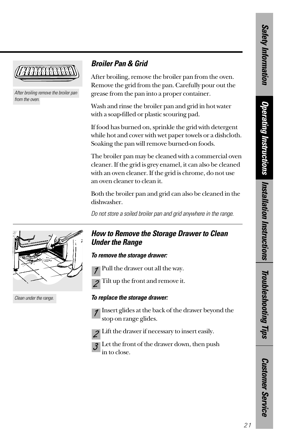 Hotpoint RB533 User Manual | Page 21 / 40