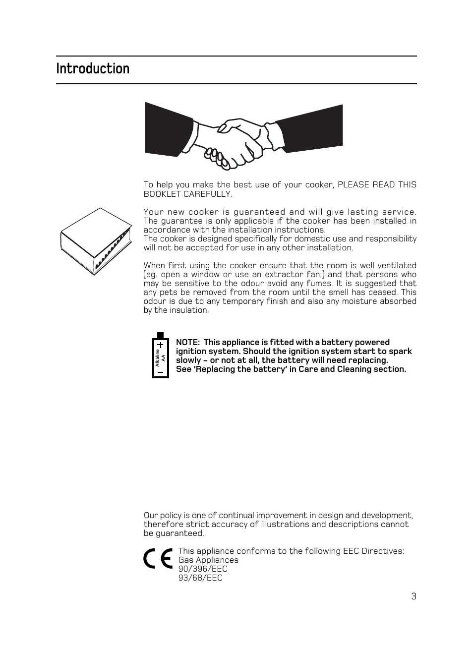 Introduction | Hotpoint C150 User Manual | Page 3 / 24