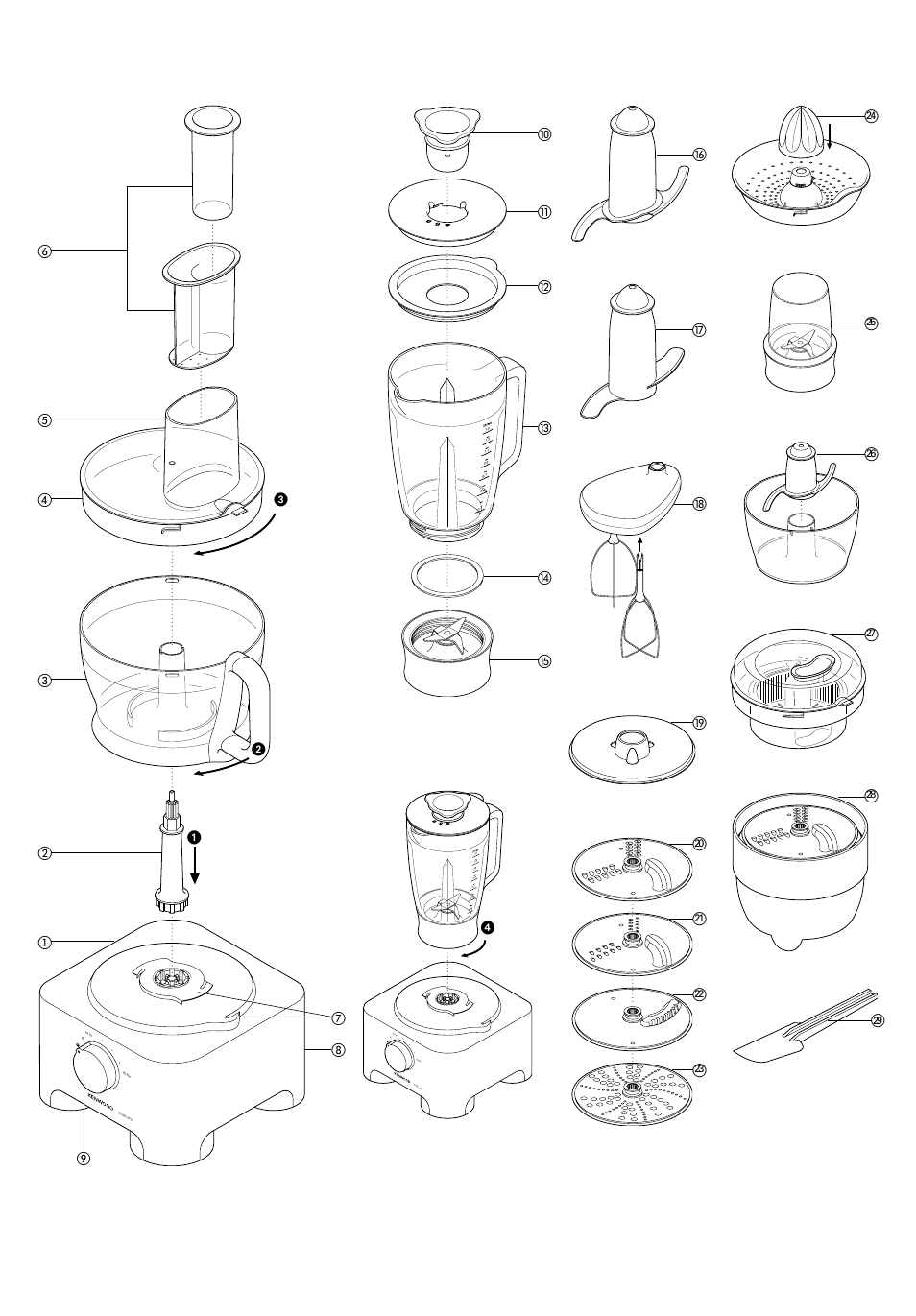 ታቲ ቴ ት k | Kenwood FP905 User Manual | Page 4 / 84