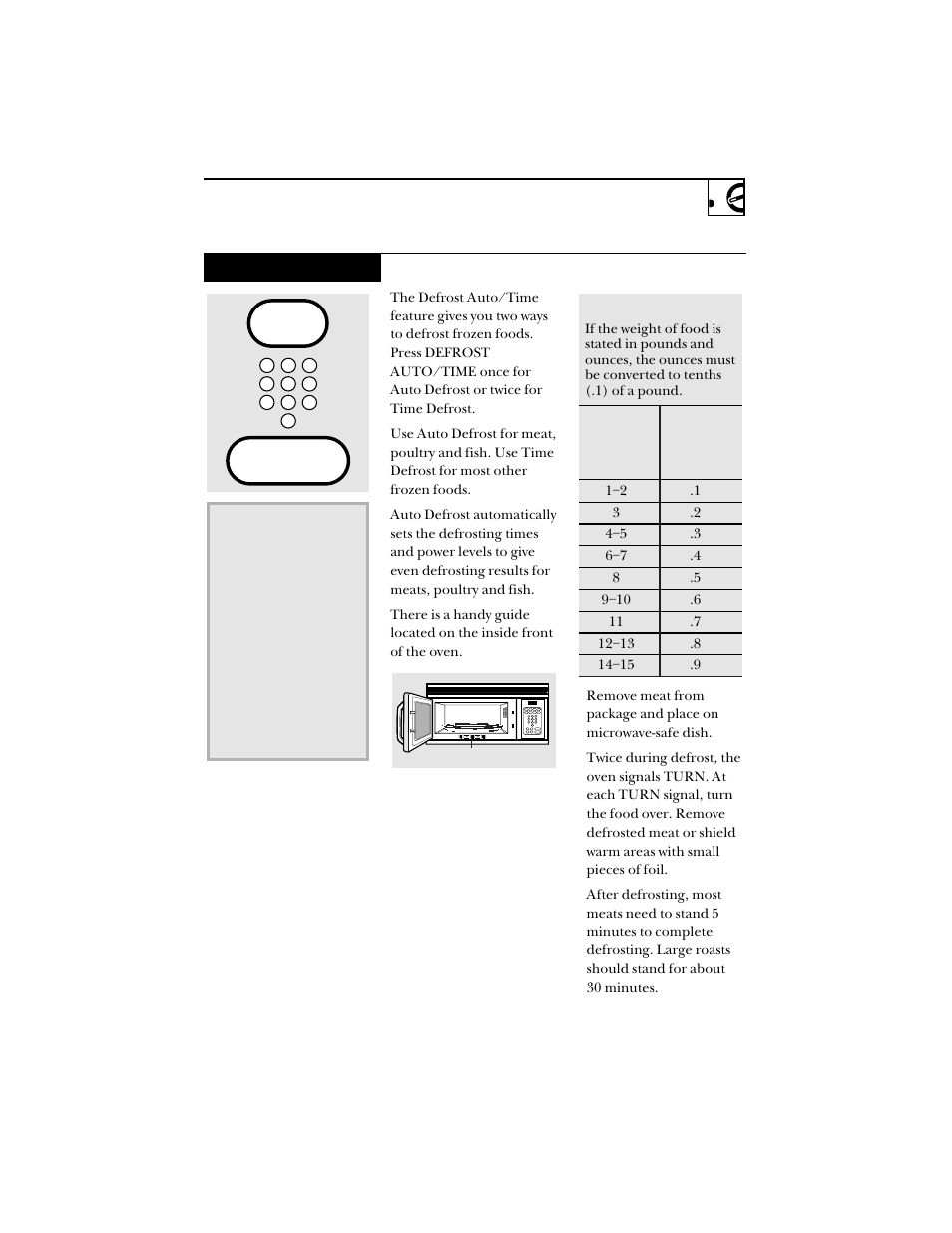 Auto defrost | Hotpoint RVM1425 User Manual | Page 23 / 40
