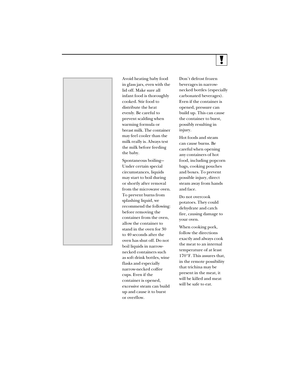 Safety fact | Hotpoint RVM1425 User Manual | Page 7 / 40
