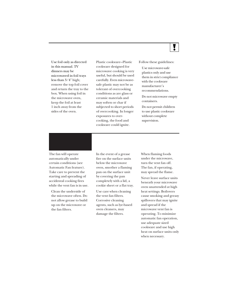 The vent fan | Hotpoint RVM1425 User Manual | Page 9 / 40