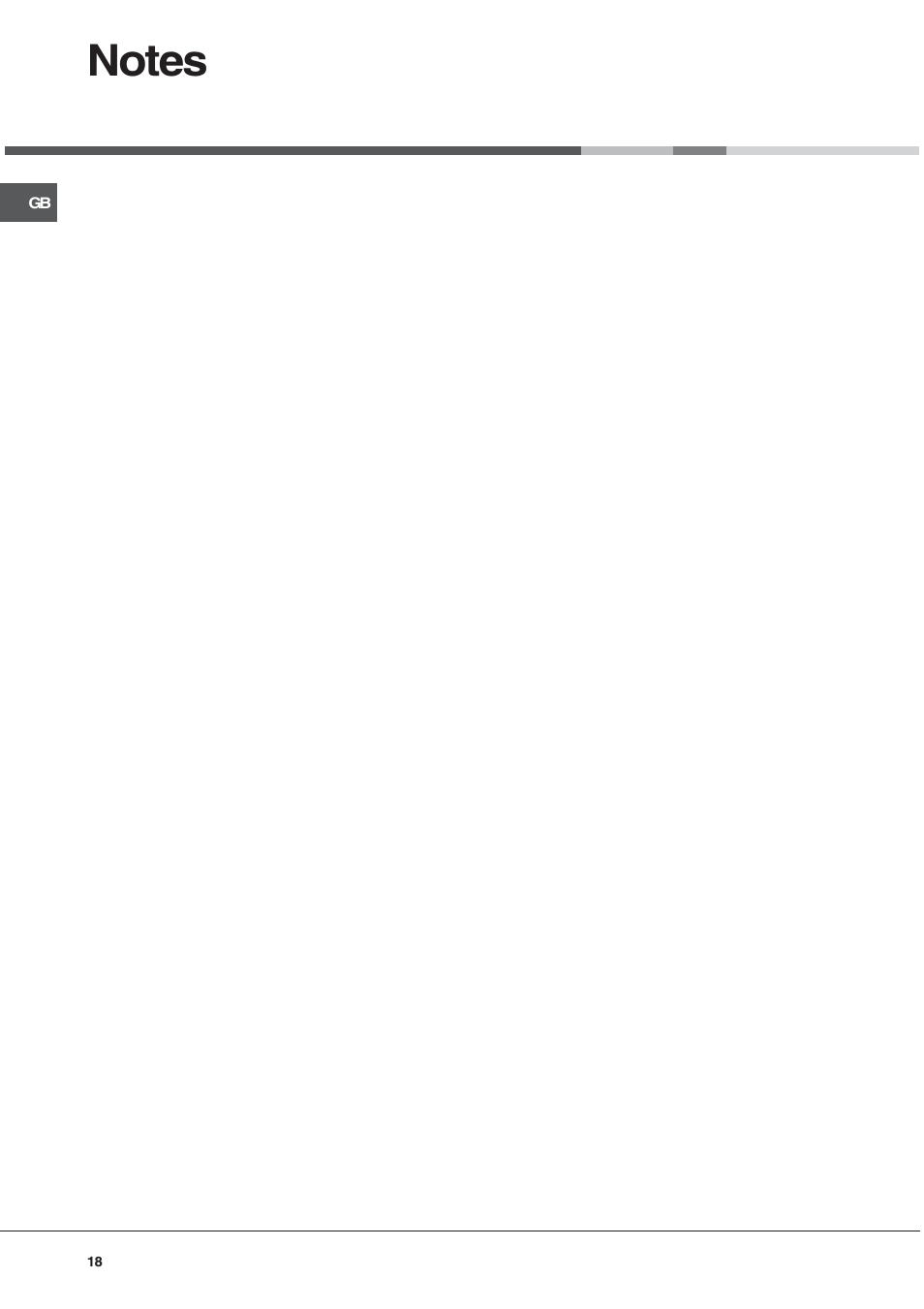 Hotpoint SE48101PGX User Manual | Page 18 / 20