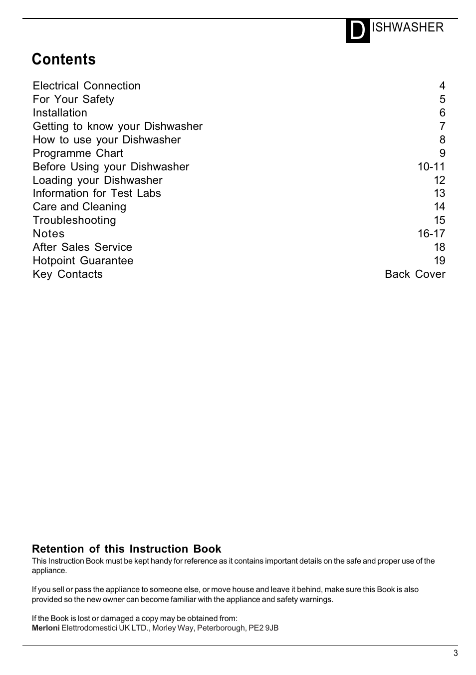 Hotpoint Instructions User Manual | Page 3 / 20