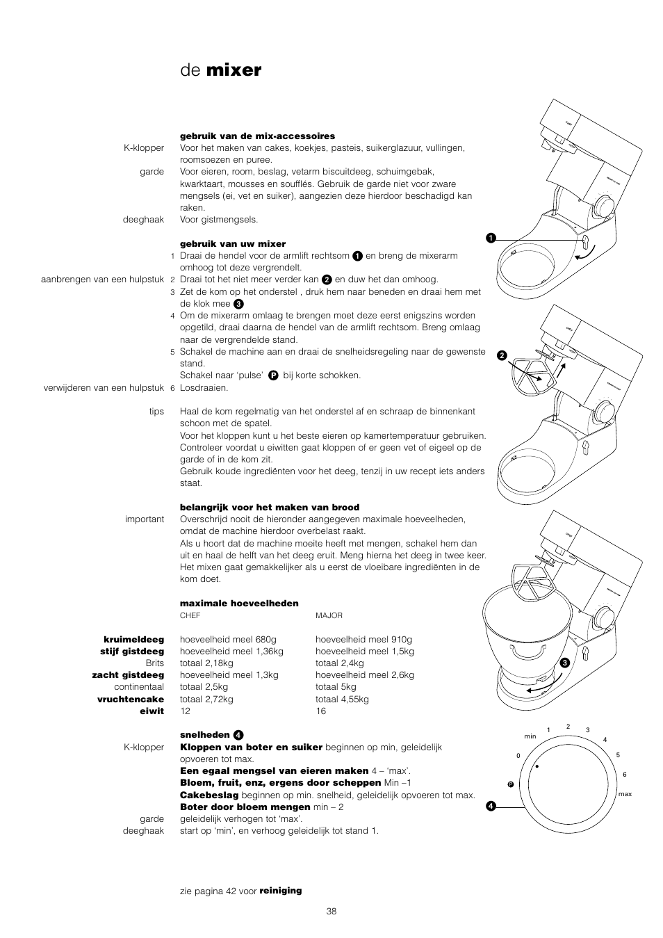 De mixer | Kenwood KM001 series User Manual | Page 39 / 153