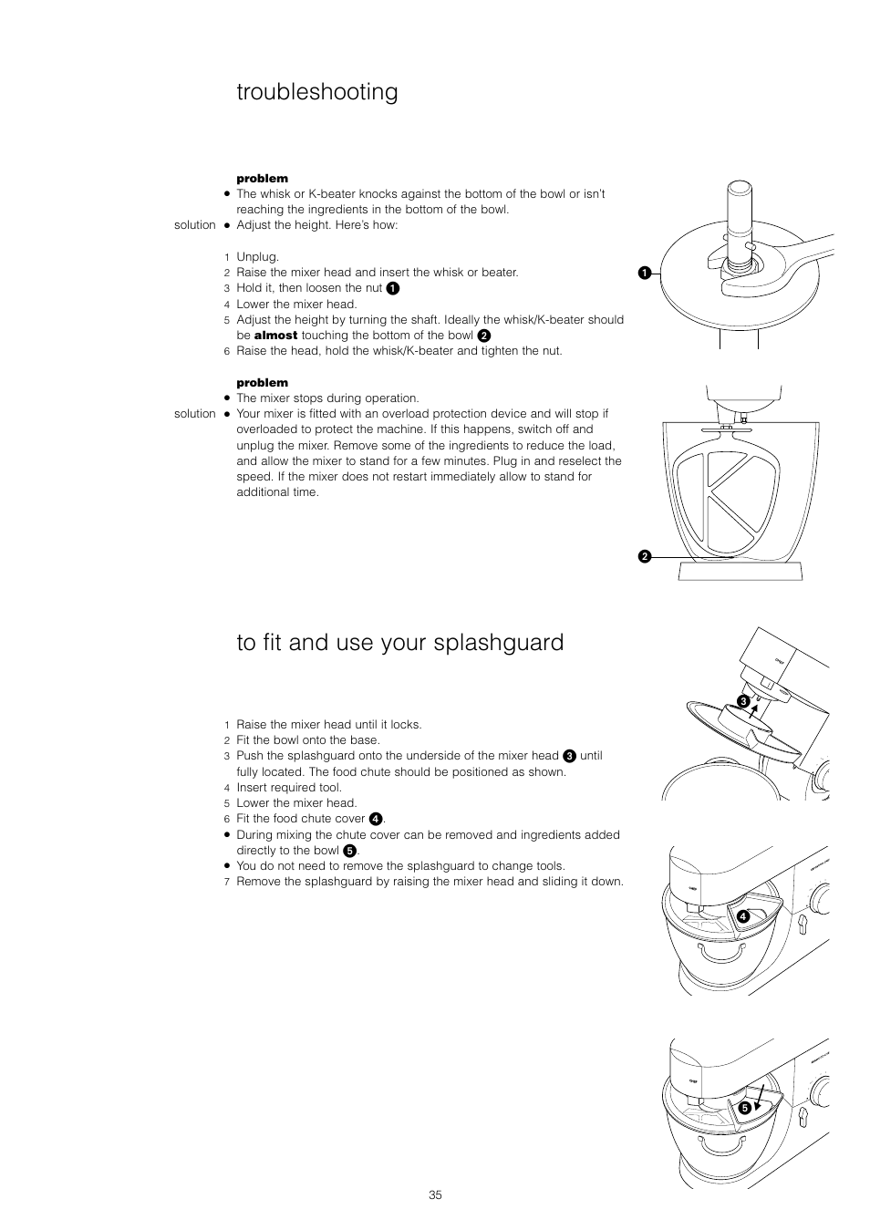 Troubleshooting | Kenwood KM001-KM006 User Manual | Page 37 / 43