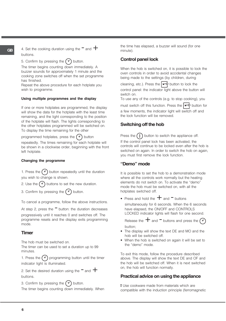 Hotpoint CEO 647 Z User Manual | Page 6 / 16