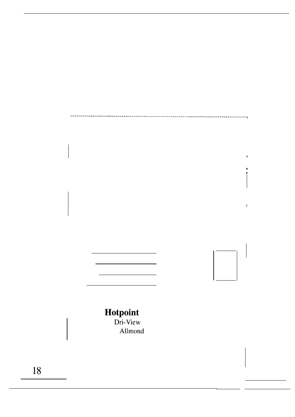 Hotpoint HDA6009 User Manual | Page 18 / 20