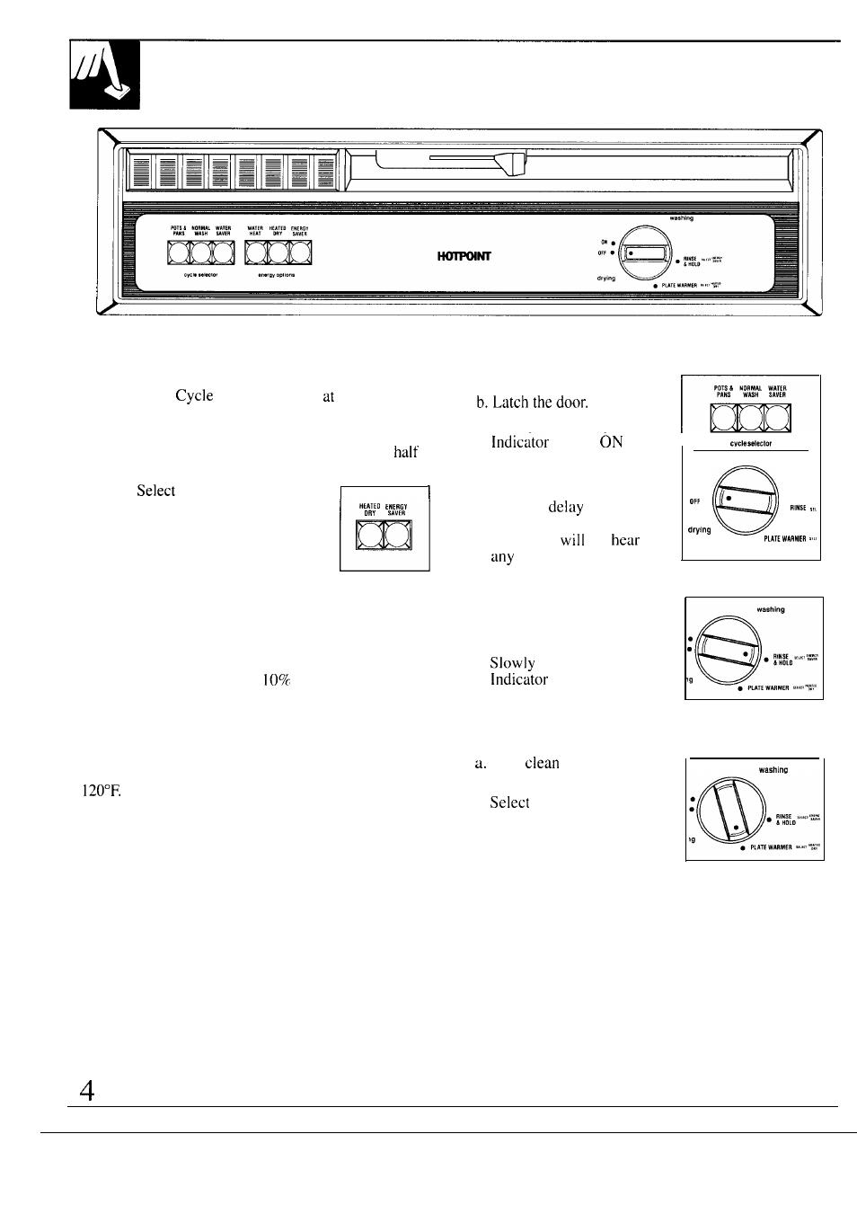 Cycle features, Operating guide, Drying options | Plate warmer, How to operate your dishwasher | Hotpoint HDA6009 User Manual | Page 4 / 20