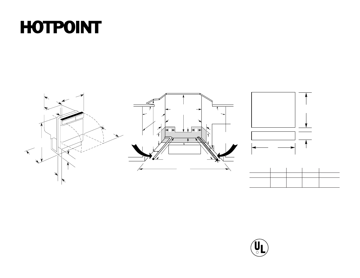 Hotpoint HDA1100ZWH User Manual | 2 pages