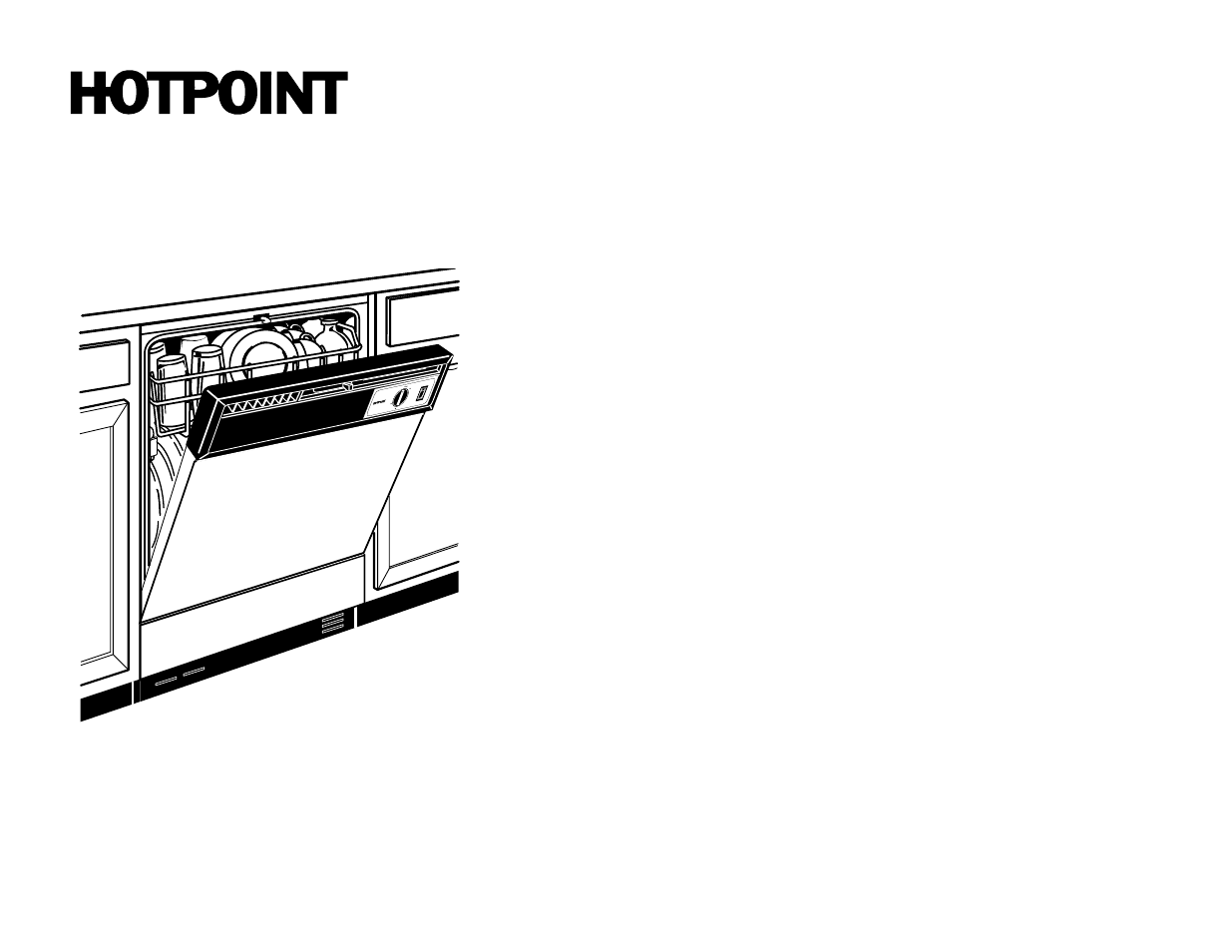 Hda1100zwh - hotpoint built-in dishwasher | Hotpoint HDA1100ZWH User Manual | Page 2 / 2