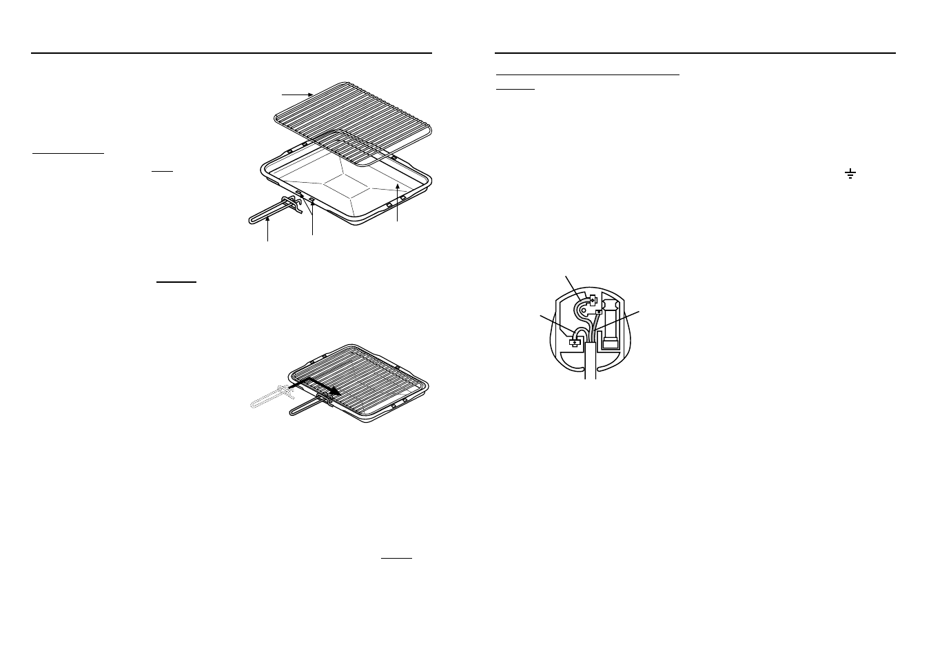 Using the grill, Installation instructions | Hotpoint SY22W User Manual | Page 8 / 18