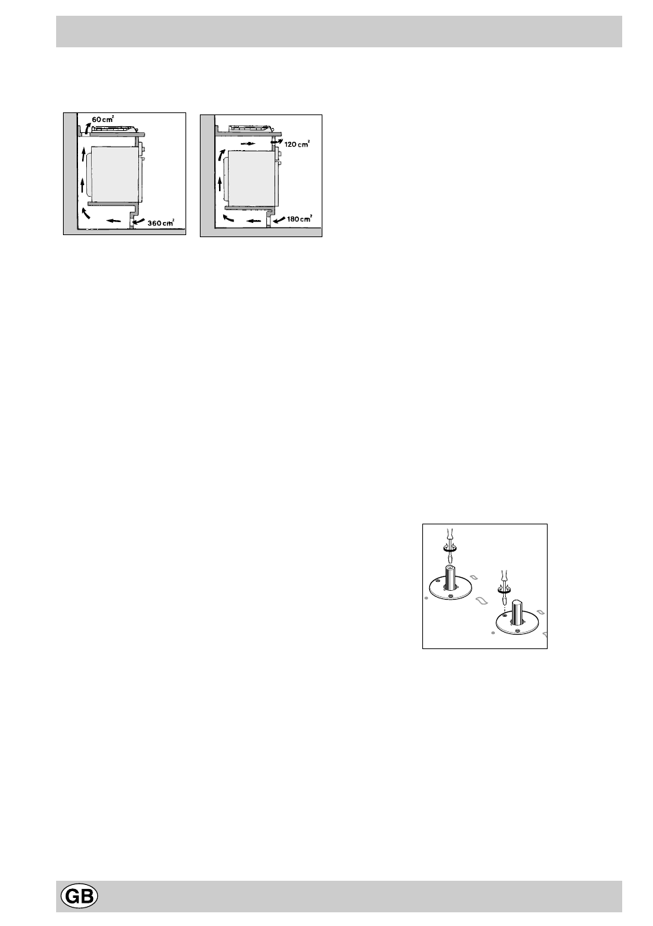 Installation instructions for your built-in hob | Hotpoint G640 User Manual | Page 8 / 12