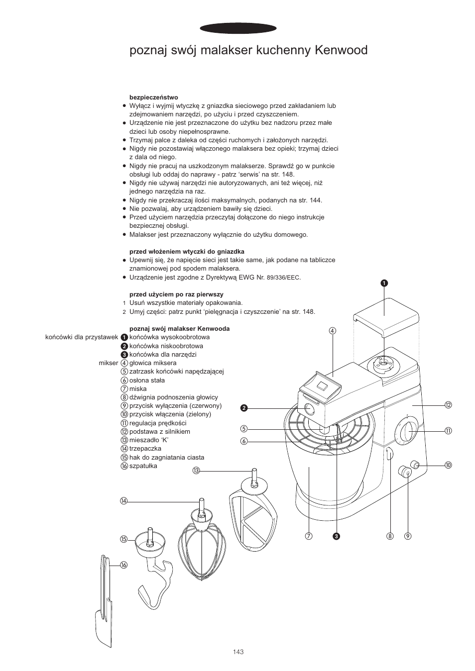 Poznaj swój malakser kuchenny kenwood, Polski | Kenwood PM400 User Manual | Page 145 / 184