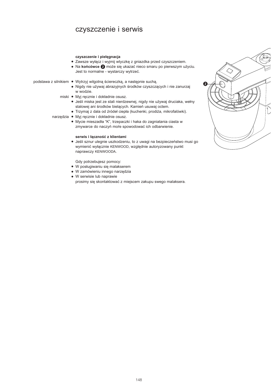 Czyszczenie i serwis | Kenwood PM400 User Manual | Page 150 / 184