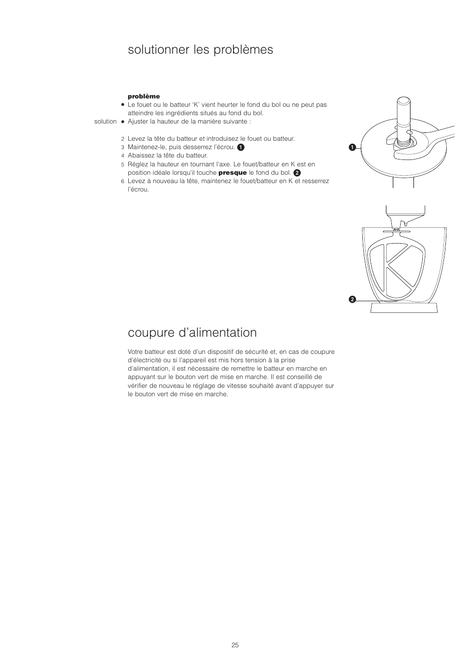 Coupure d’alimentation, Solutionner les problèmes | Kenwood PM400 User Manual | Page 27 / 184