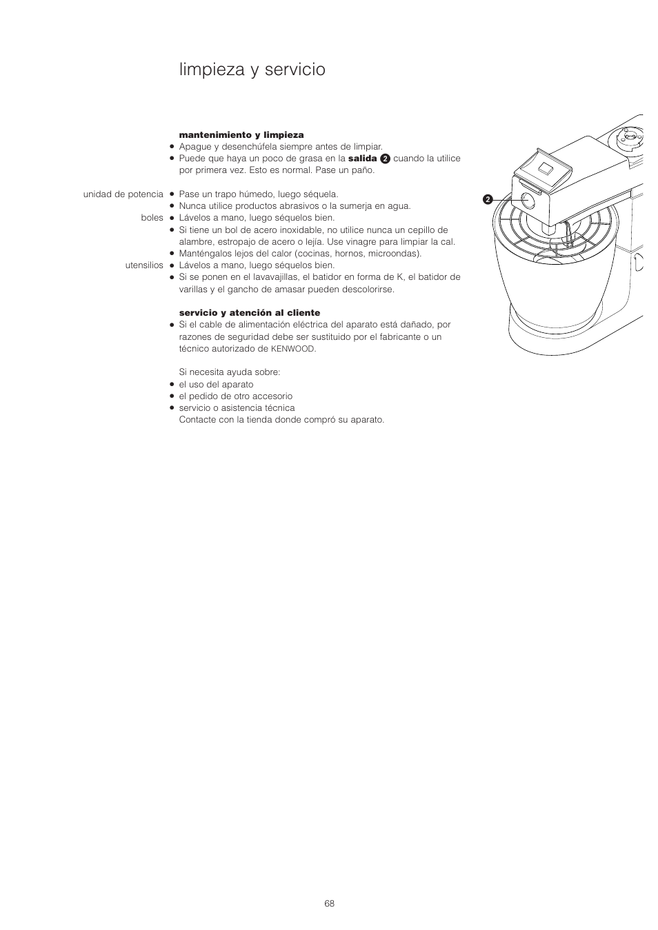 Limpieza y servicio | Kenwood PM400 User Manual | Page 70 / 184