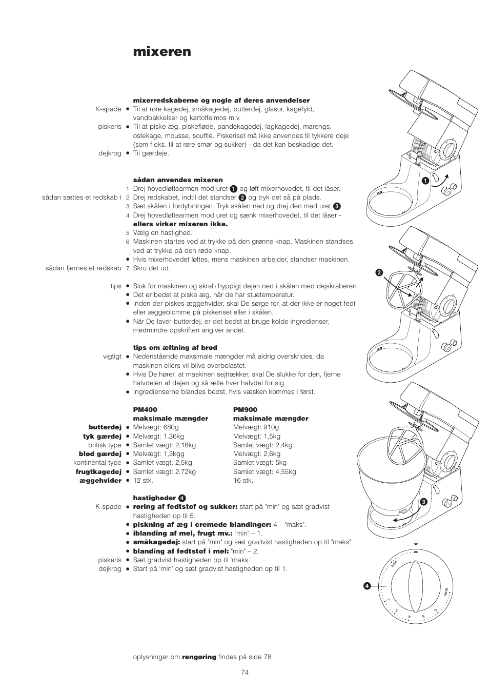 Mixeren | Kenwood PM400 User Manual | Page 76 / 184