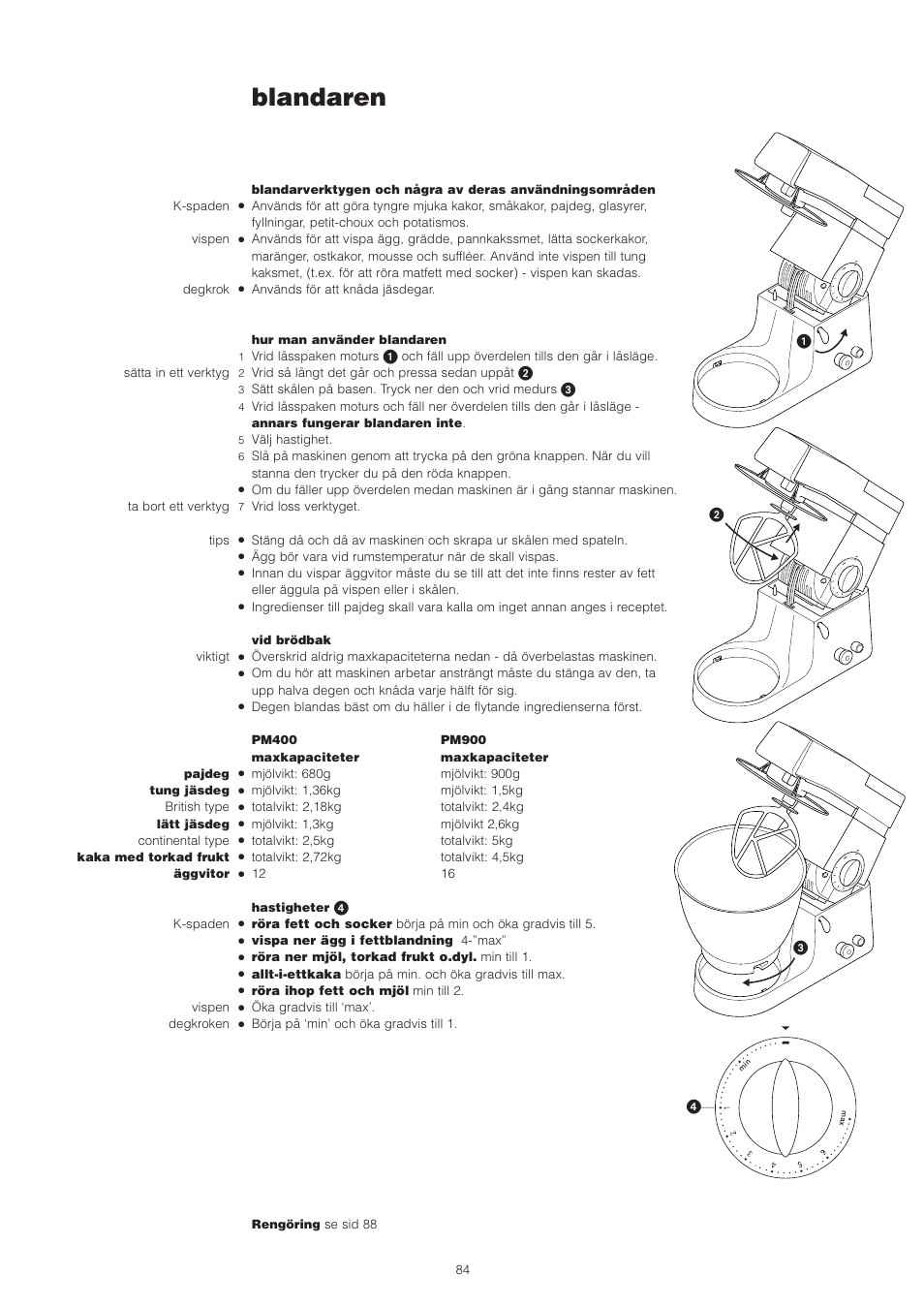 Blandaren | Kenwood PM400 User Manual | Page 86 / 184
