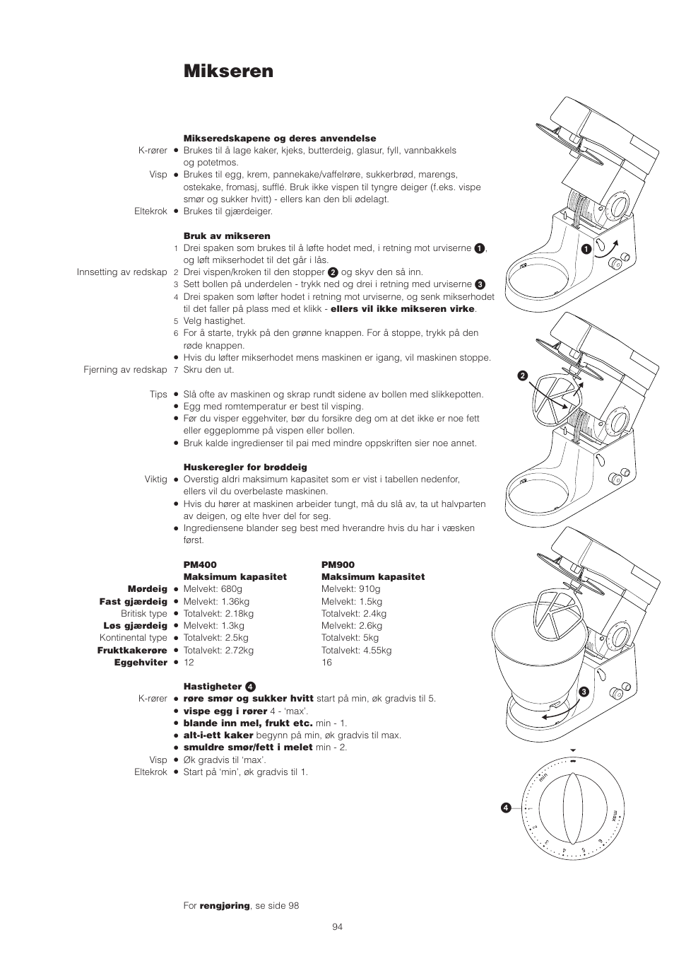 Mikseren | Kenwood PM400 User Manual | Page 96 / 184