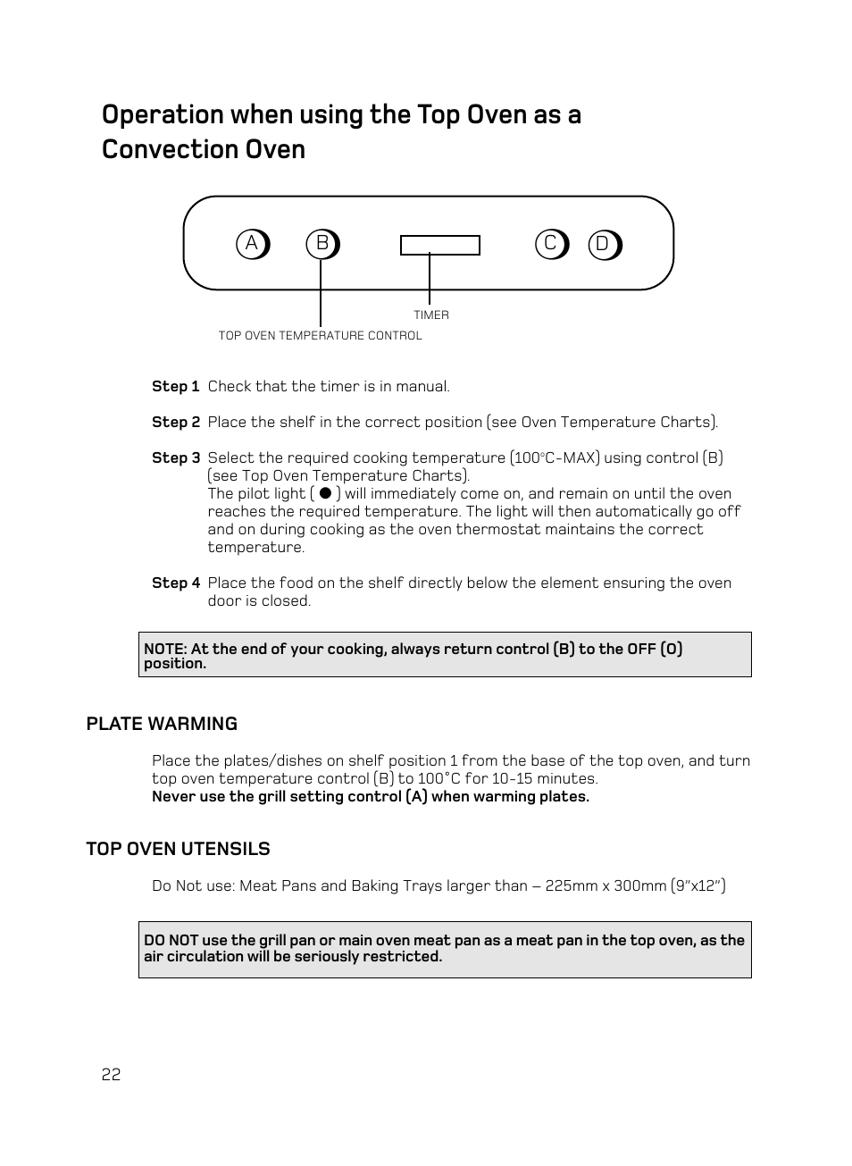 Hotpoint BD62 Mk2 User Manual | Page 22 / 48