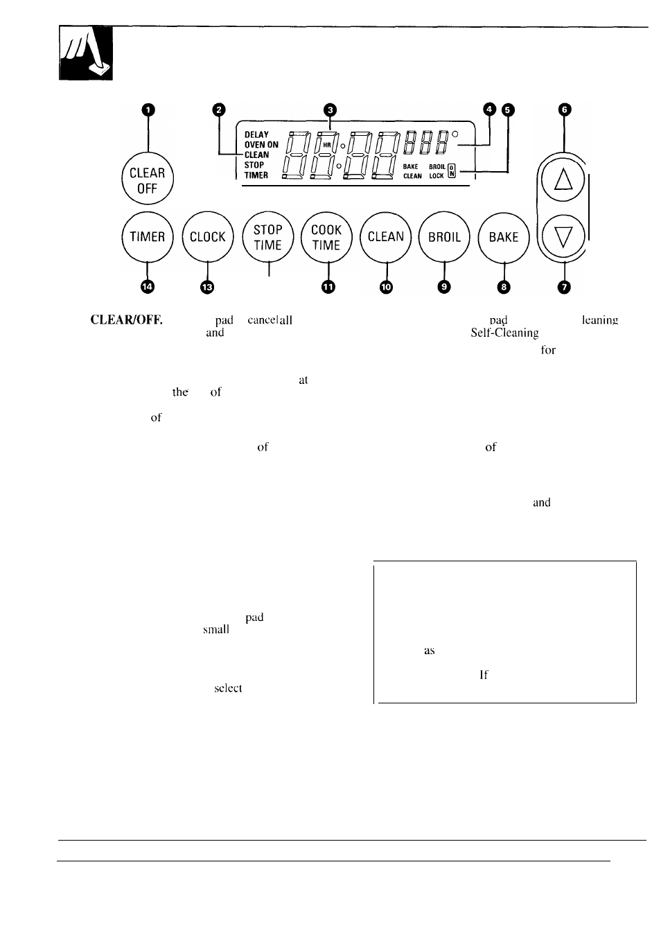 Clock and timer, Set the clock, Set the timer | Control settings, Features of your oven control | Hotpoint RGB747GER User Manual | Page 10 / 48