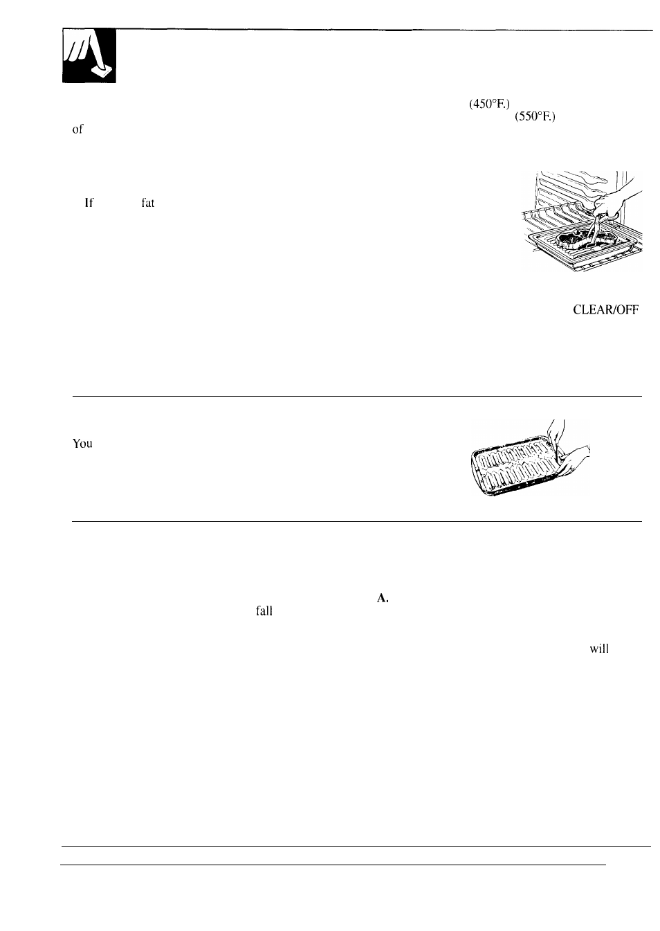 Broiling, broiling guide, Broiling, Use of aluminum foil | Questions & answers | Hotpoint RGB747GER User Manual | Page 20 / 48