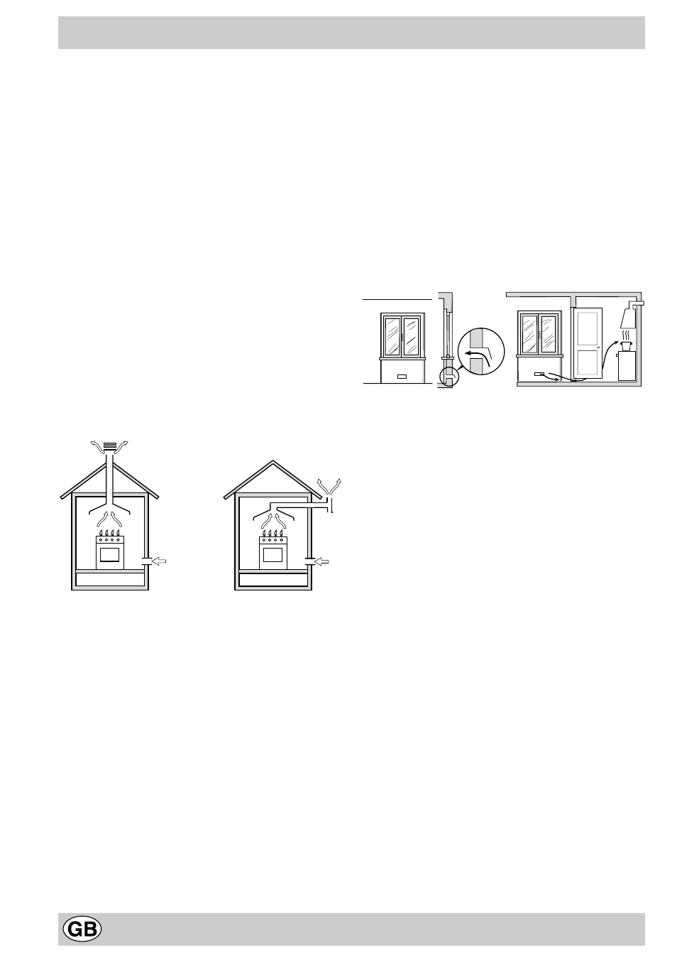 Installation, Kitchen ventilation | Hotpoint GX901X User Manual | Page 8 / 16