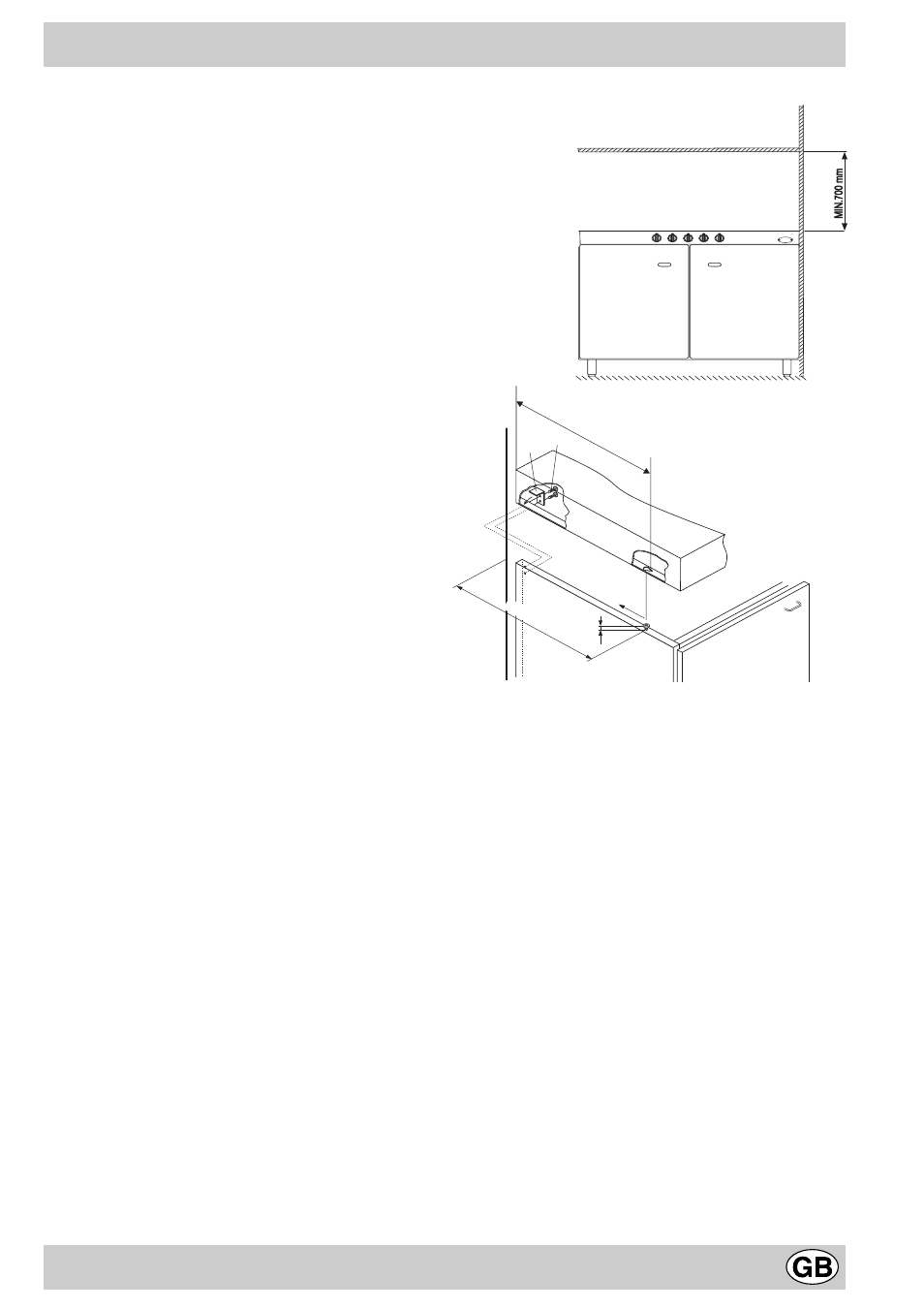 Installation | Hotpoint GX901X User Manual | Page 9 / 16