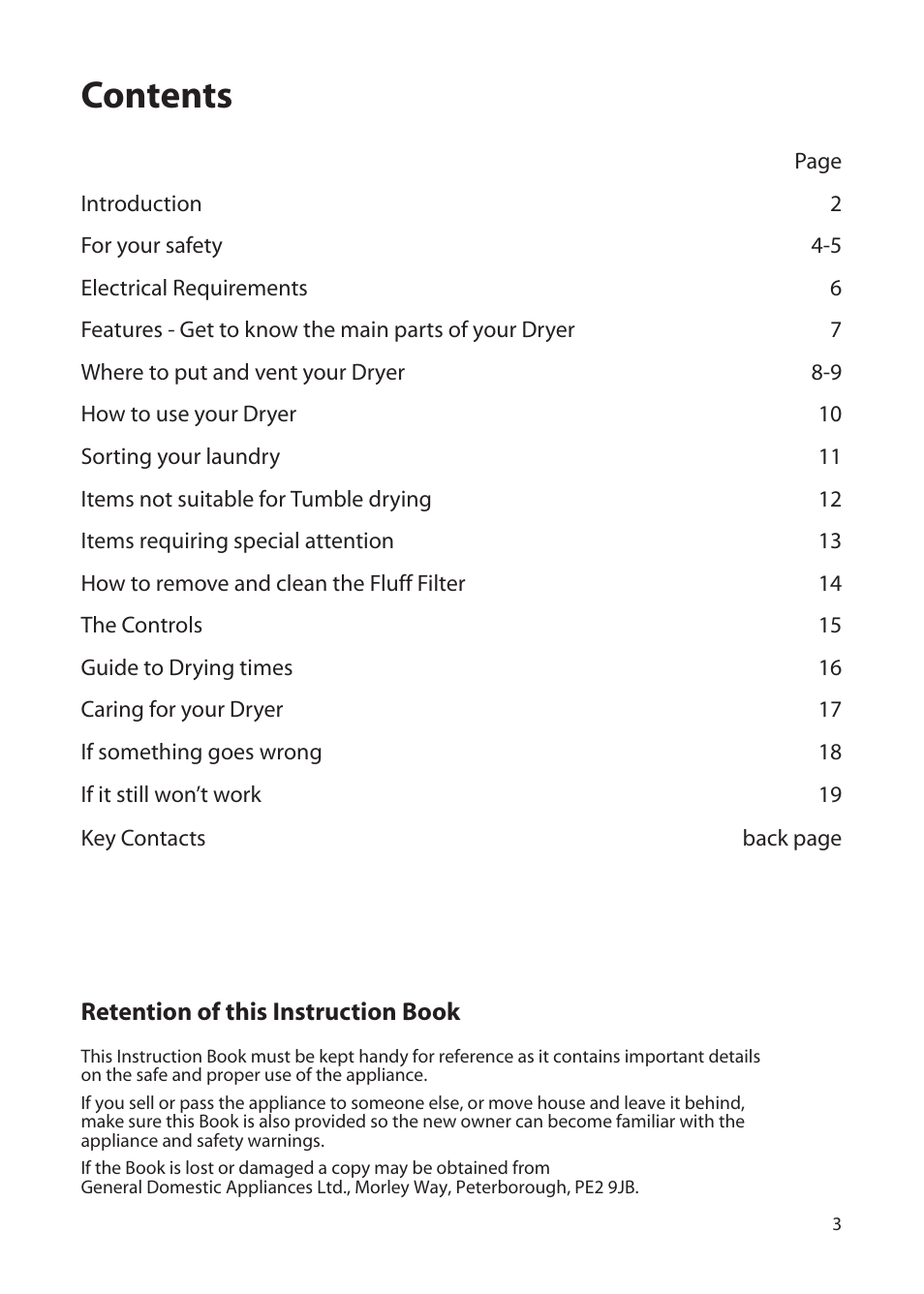 Hotpoint TFA34 User Manual | Page 3 / 20