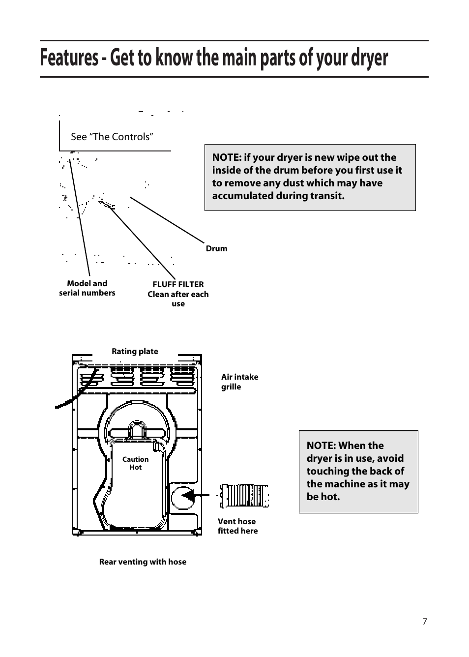 Hotpoint TFA34 User Manual | Page 7 / 20