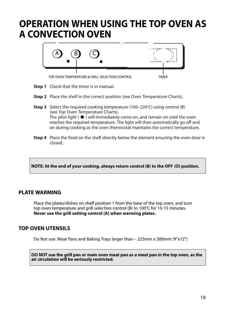 Ab c | Hotpoint BU62 BU65 User Manual | Page 19 / 36