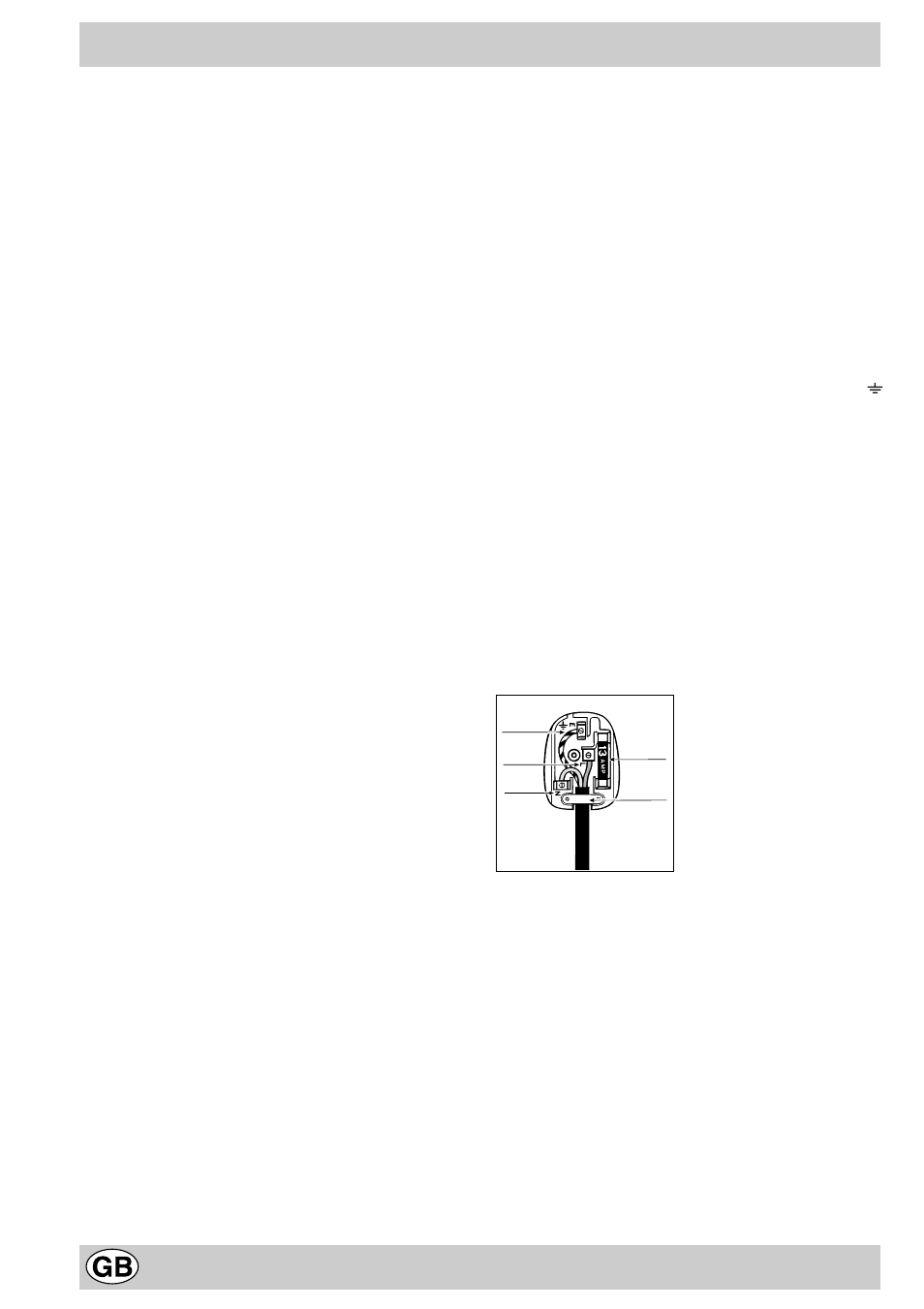 Electrical connection | Hotpoint GC640 User Manual | Page 10 / 13