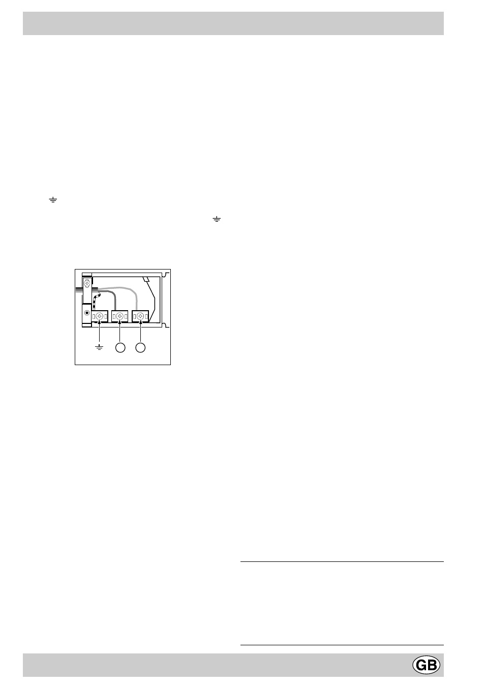 Electrical connection | Hotpoint BS63E User Manual | Page 15 / 20