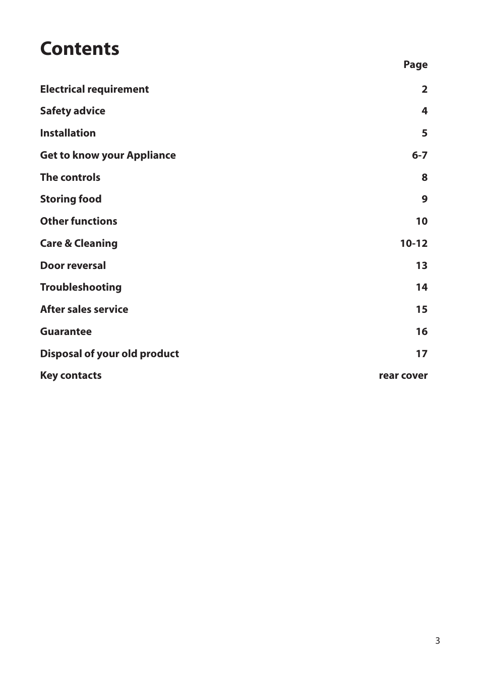 Hotpoint RLB20 User Manual | Page 3 / 20