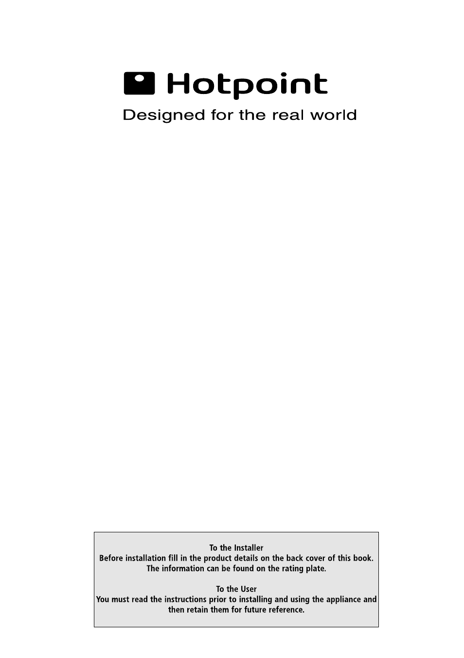 Hotpoint BFI 680 User Manual | 20 pages