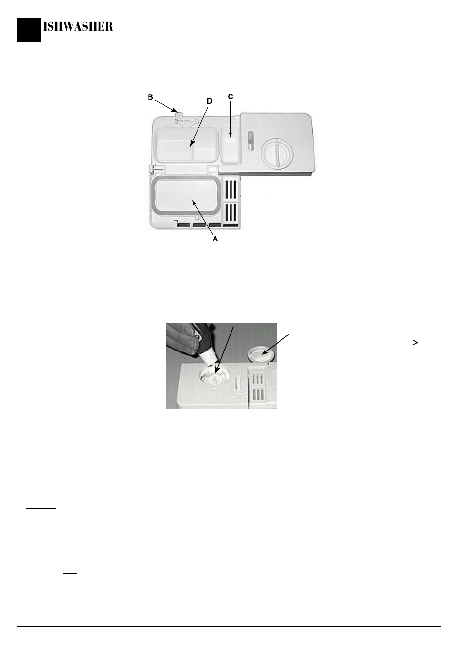 Before using your dishwasher, Ishwasher | Hotpoint BFI 680 User Manual | Page 10 / 20