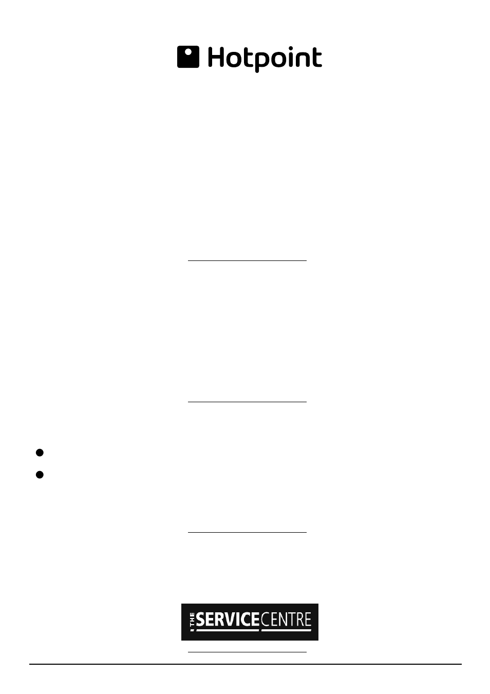 After sales service | Hotpoint BFI 680 User Manual | Page 15 / 20