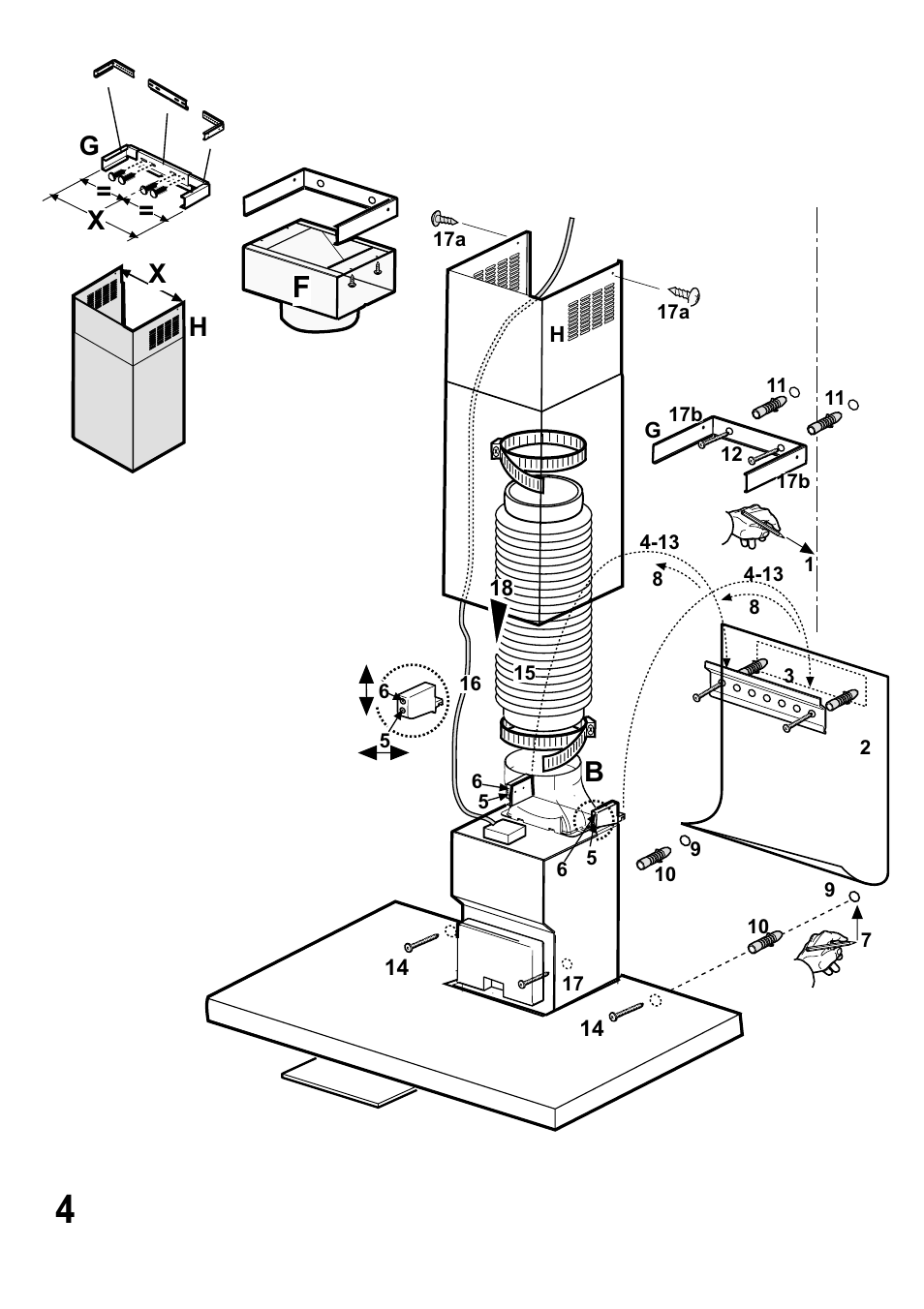 X x h g | Hotpoint LI2JDA User Manual | Page 4 / 8
