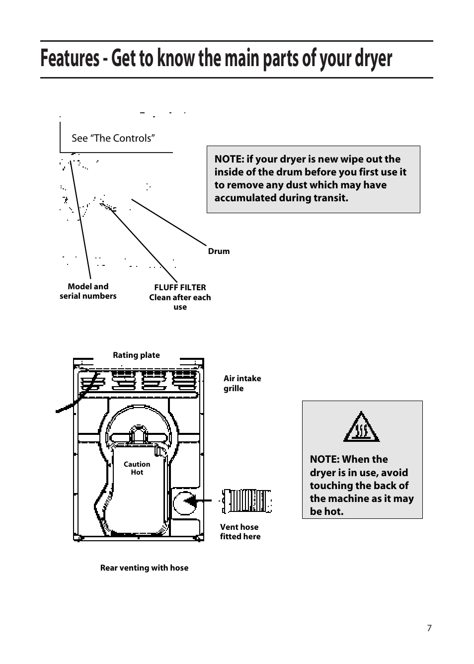 Hotpoint TFA53 User Manual | Page 7 / 20